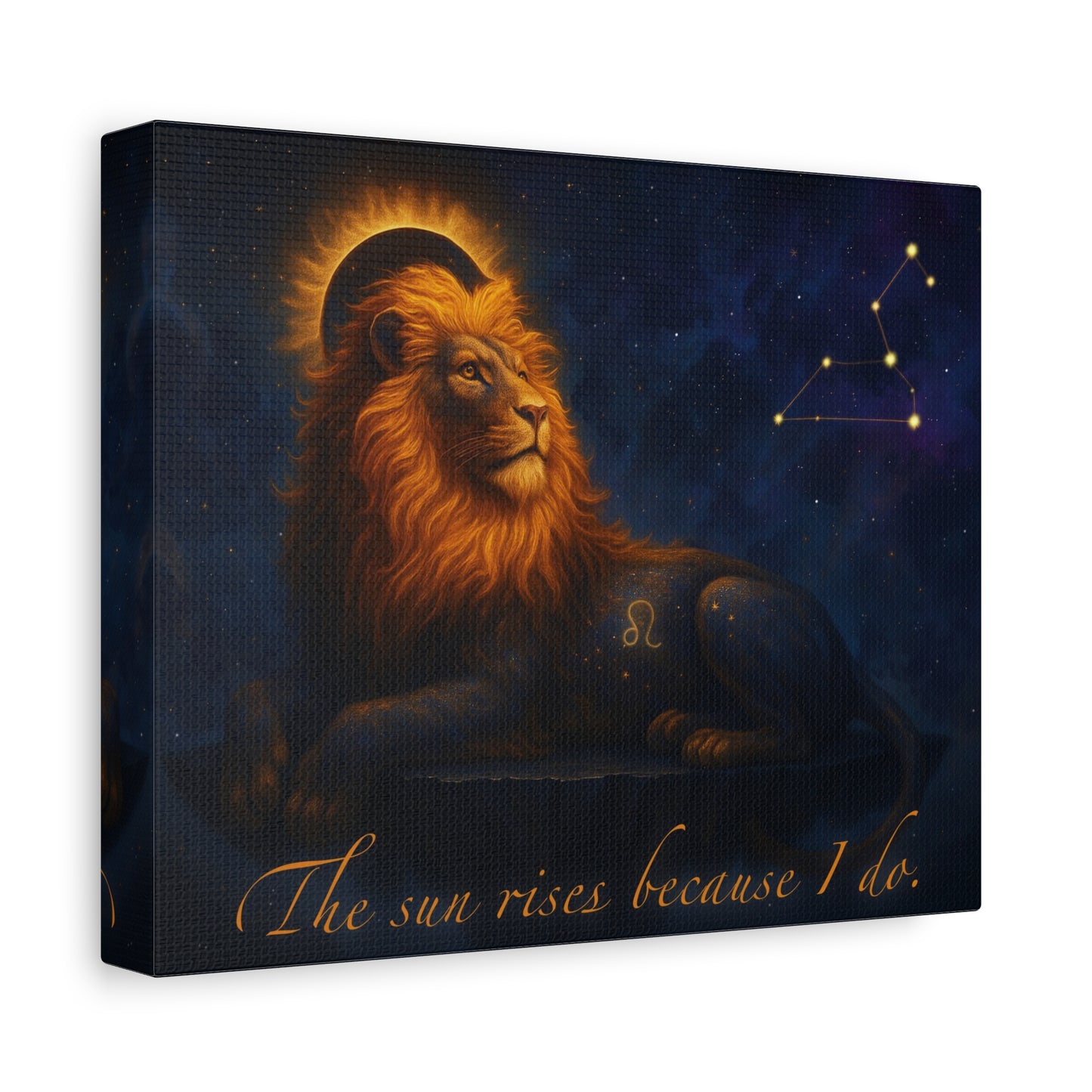 Astrological Lion Zodiac Wall Art Home Decor - Canvas Print
