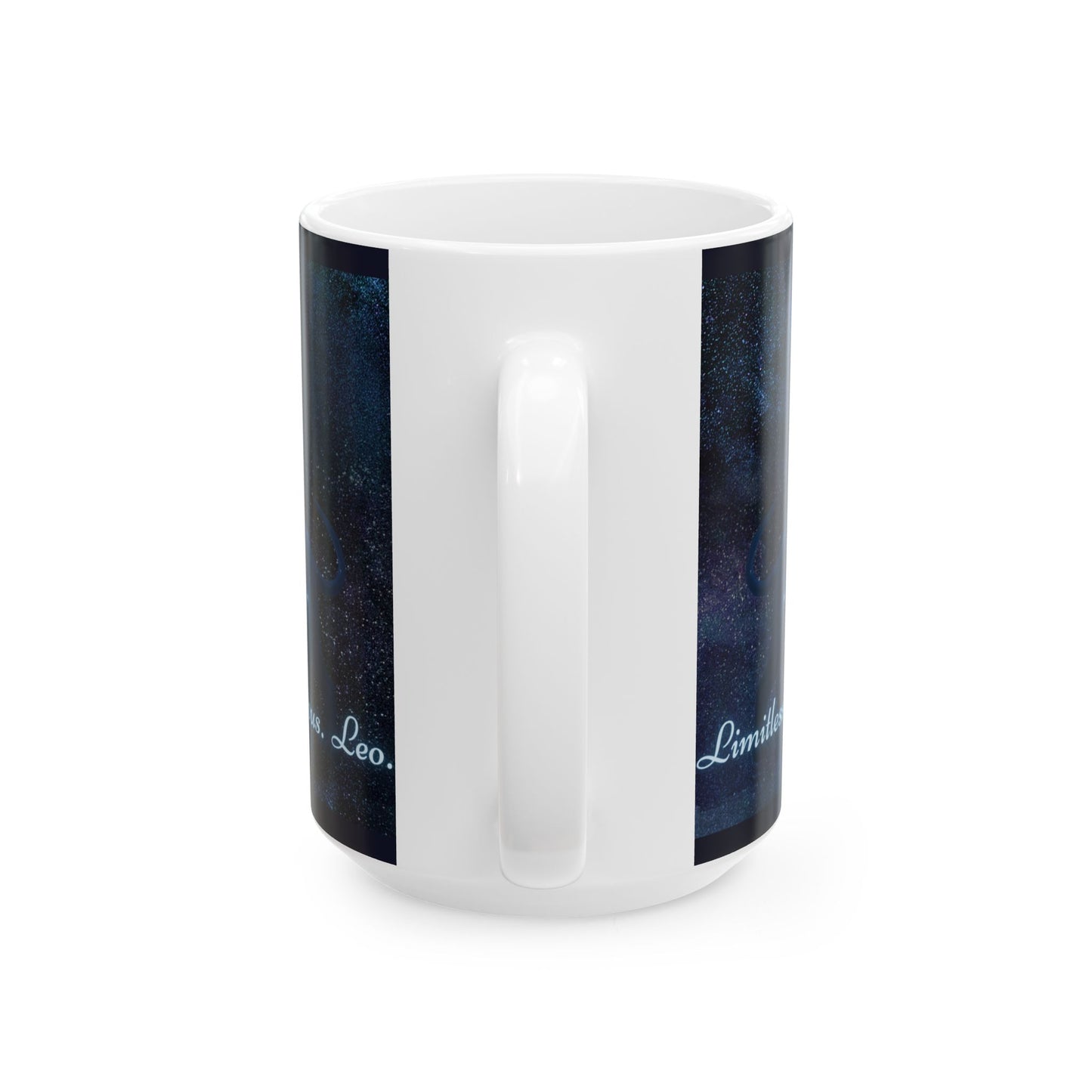 Celestial Lion Mug - Limitless Luminous Leo | Astrology Gift, Zodiac Mug, Leo Decor, Cosmic Coffee Cup, Starry Night Drinkware