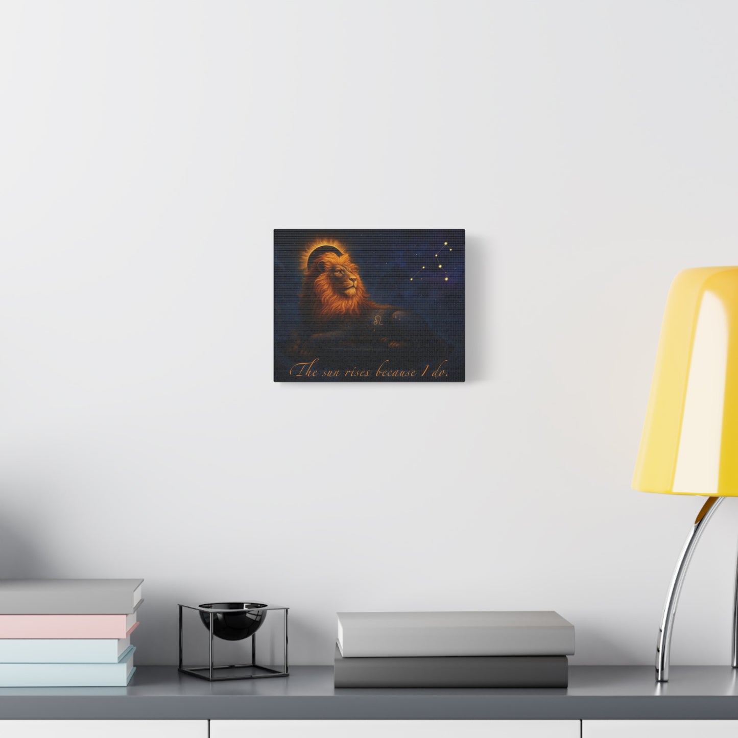 Astrological Lion Zodiac Wall Art Home Decor - Canvas Print