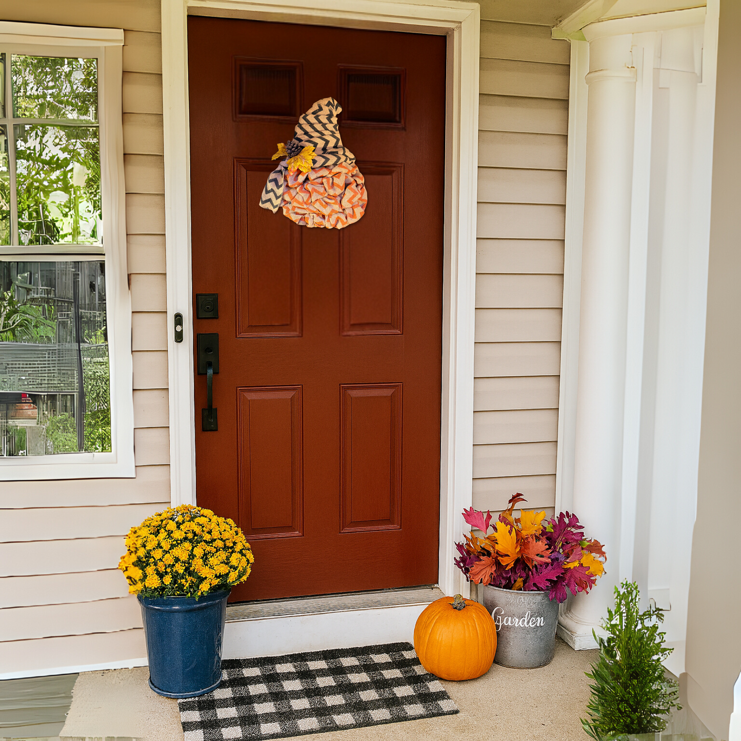 Pumpkin Dreams & Burlap Things Door Hanger