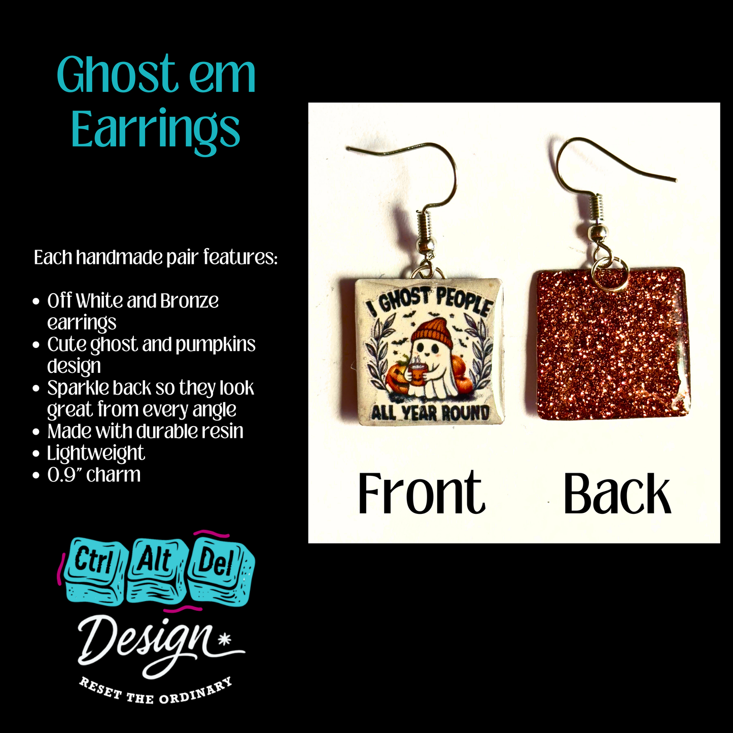 Ghost Em Earrings