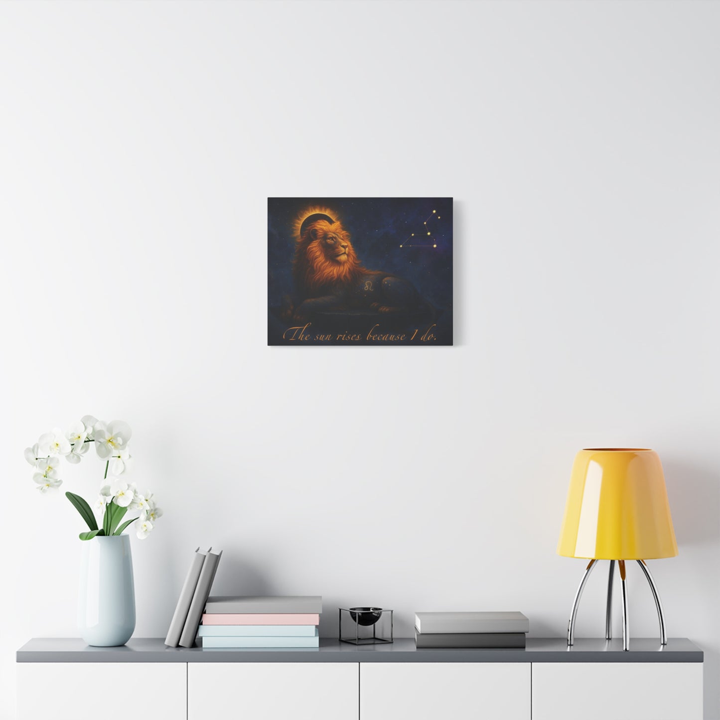 Astrological Lion Zodiac Wall Art Home Decor - Canvas Print