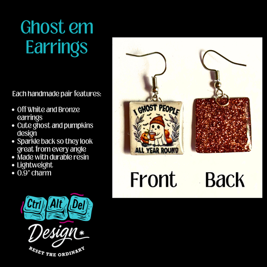 Ghost Em Earrings