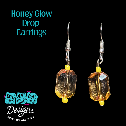 Honey Glow Drop  Earrings